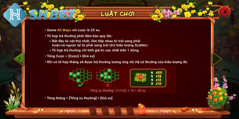 Chia sẻ luật chơi nổ hũ chợ tết chi tiết cho hội viên mới